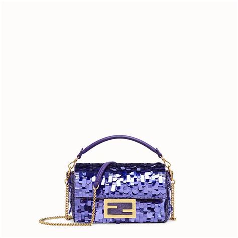 fendi mini baguette sequin|Fendi baguette shopping bag.